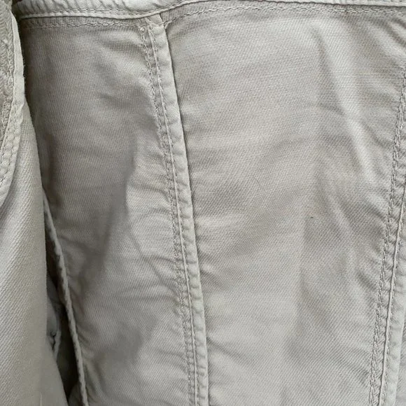 Beige Designer Jean Jacket - Picture 10 of 10